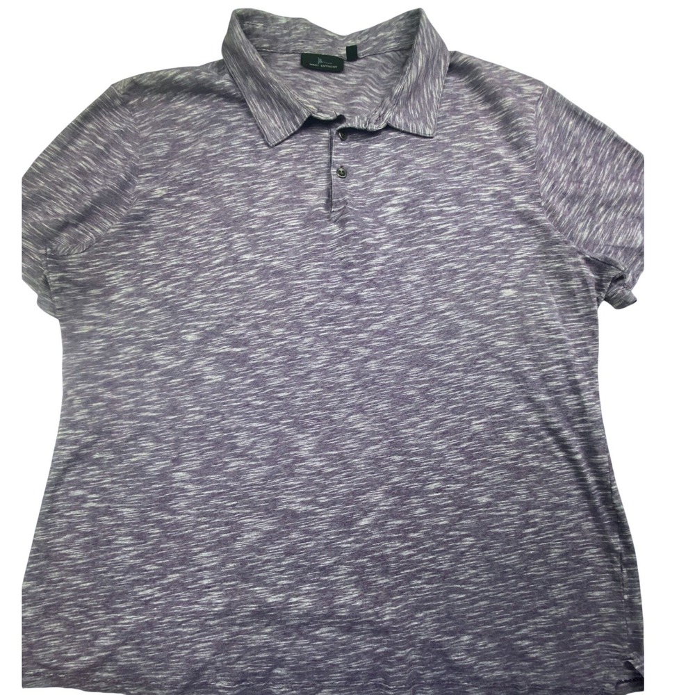 Marc Anthony Mens XXL Slim Fit Purple Space Dye Short Sleeve Polo Shirt 0683